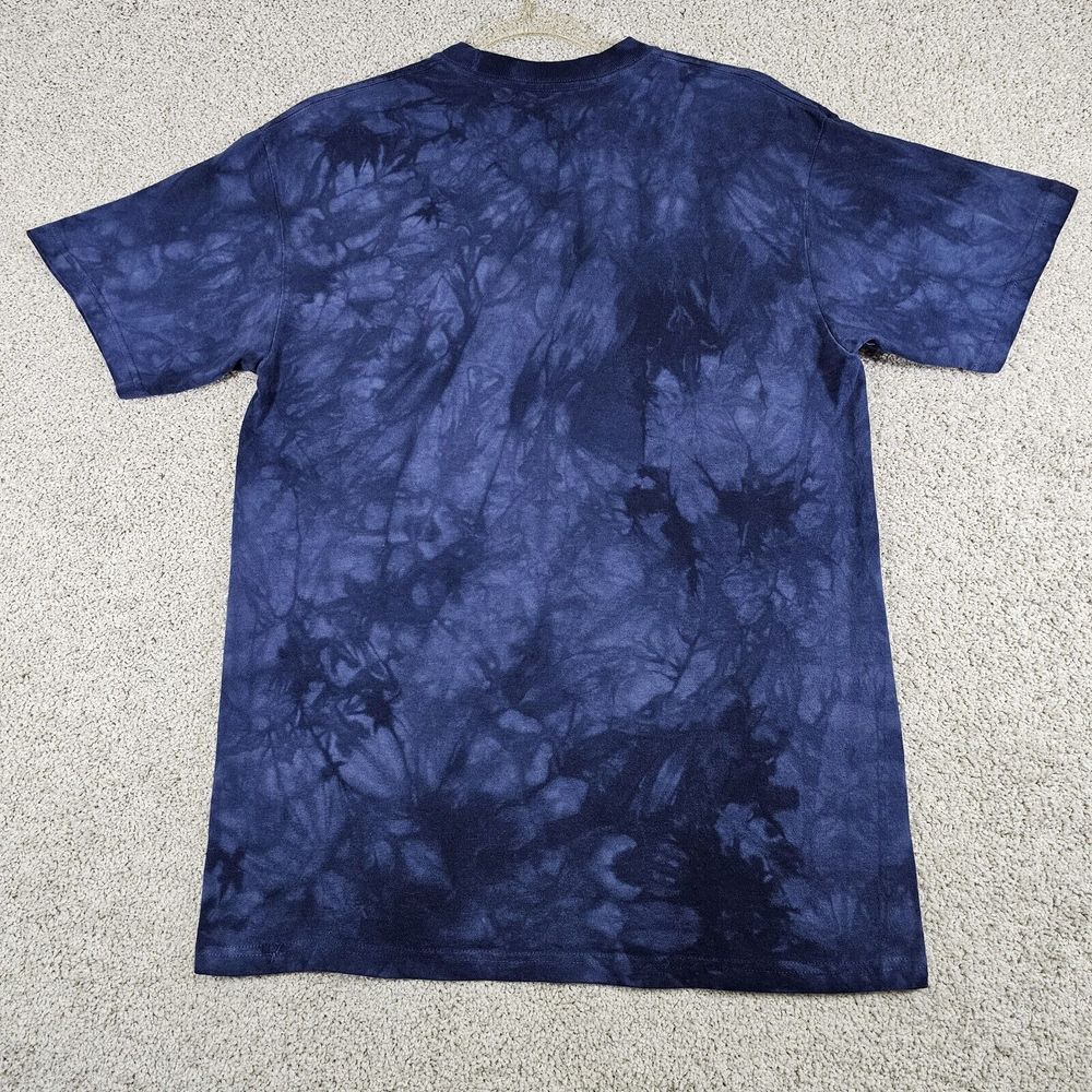 2001 VTG The Mountain American Flag Grey Wolves Tie Dye Size M T-shirt USA - Picture 2 of 7
